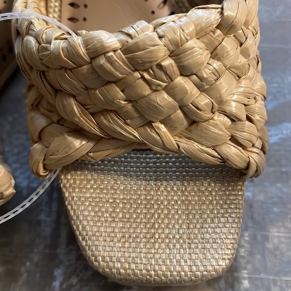 ✅Antonio Melani Magee Braided Raffia Wedges Sandal Open Toe NEW! - Picture 4 of 6